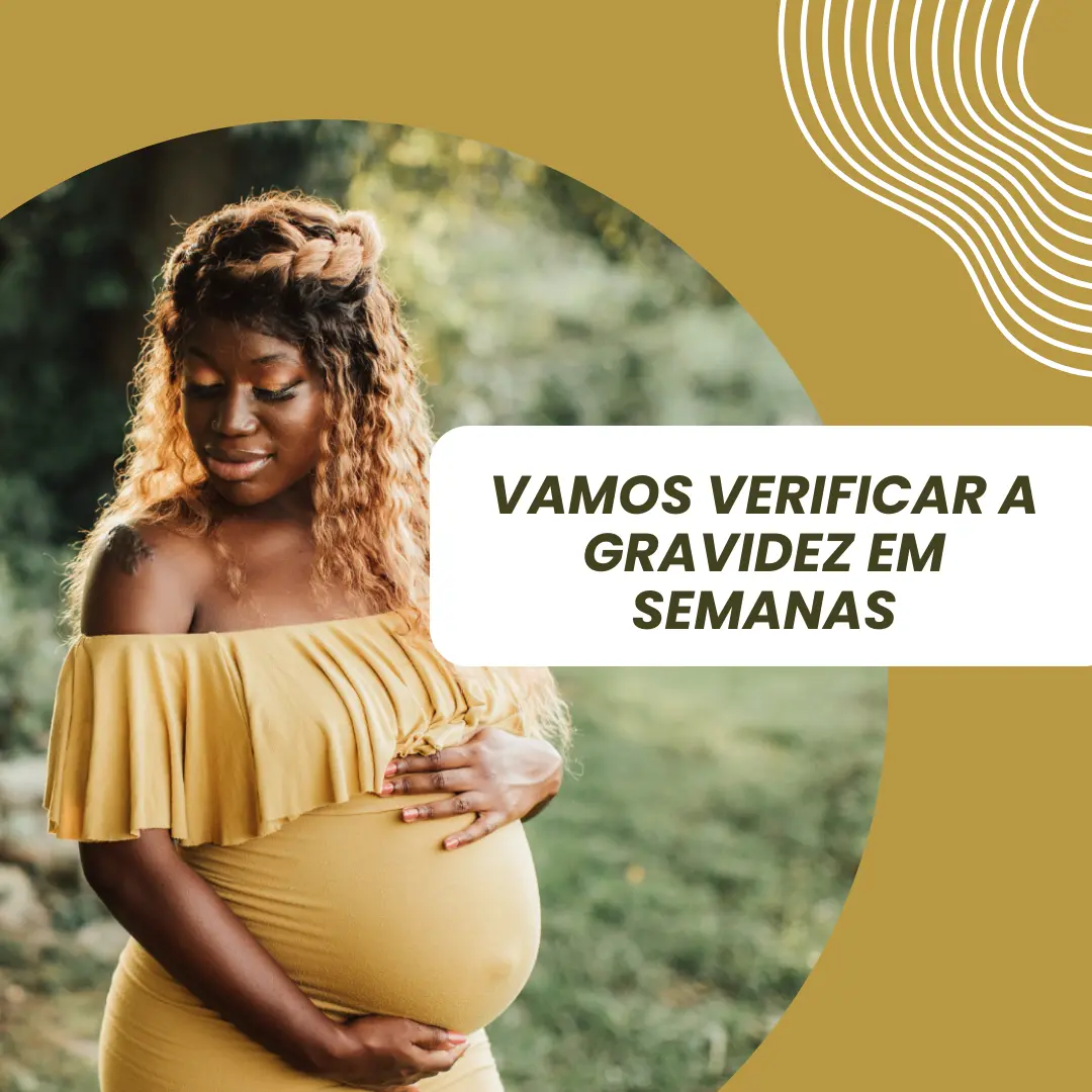 Foto de mulher grávida sorrindo e cuidando da barriga